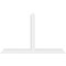 Ekena Millwork Portland Architectural Grade PVC Gable Bracket, 96"W x 60"H x 6"D x 6"F, 15/12 Pitch GBP096X60X0606POR00 - alternate 3
